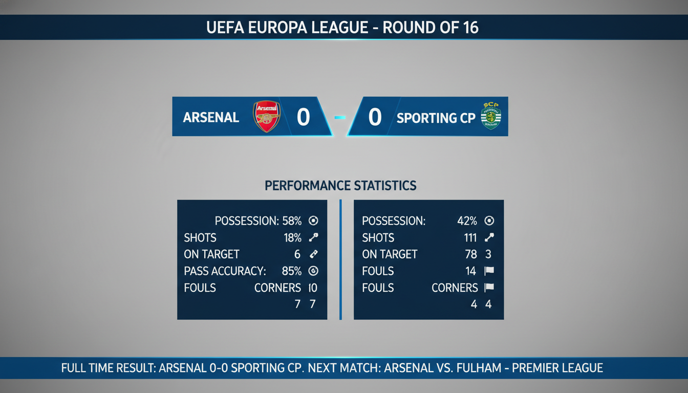Kết quả trận đấu Kết quả Arsenal vs Sporting CP