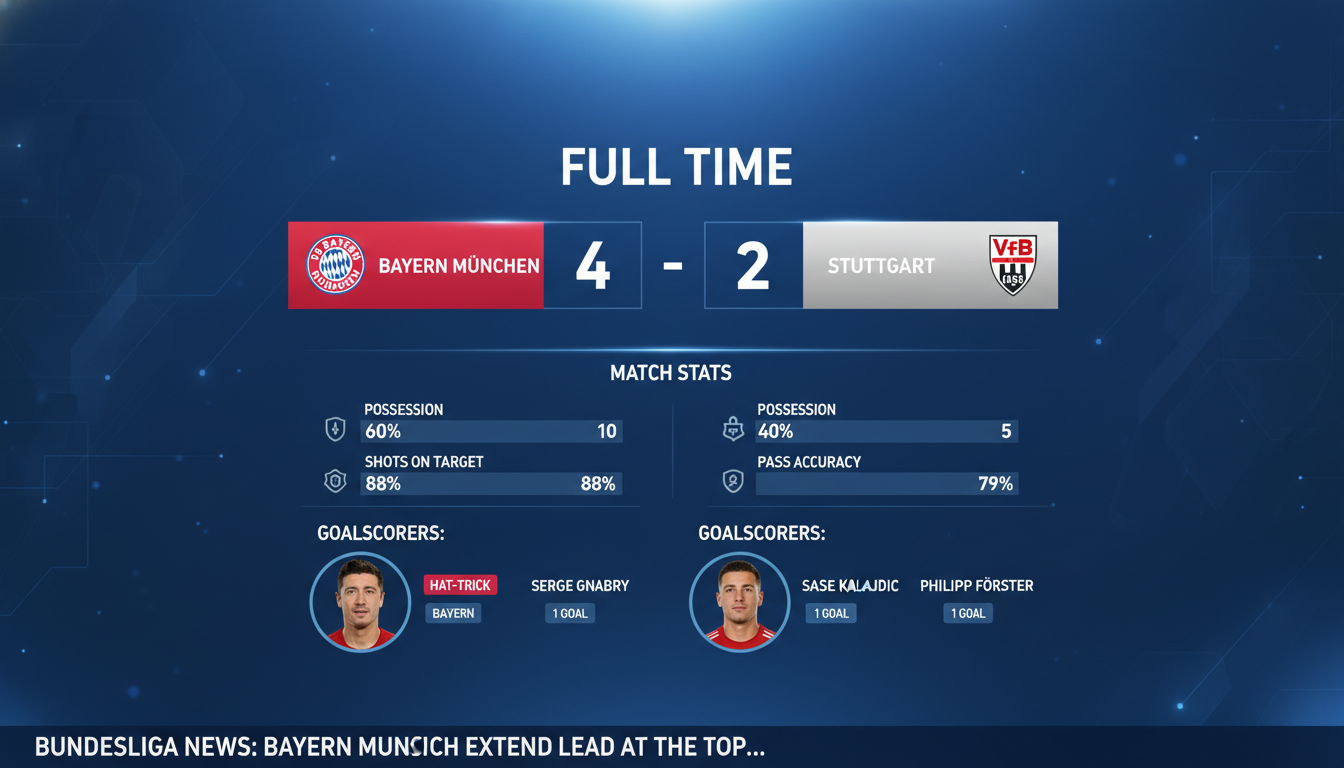 Kết quả trận đấu Kết quả Bayern Munich vs Stuttgart