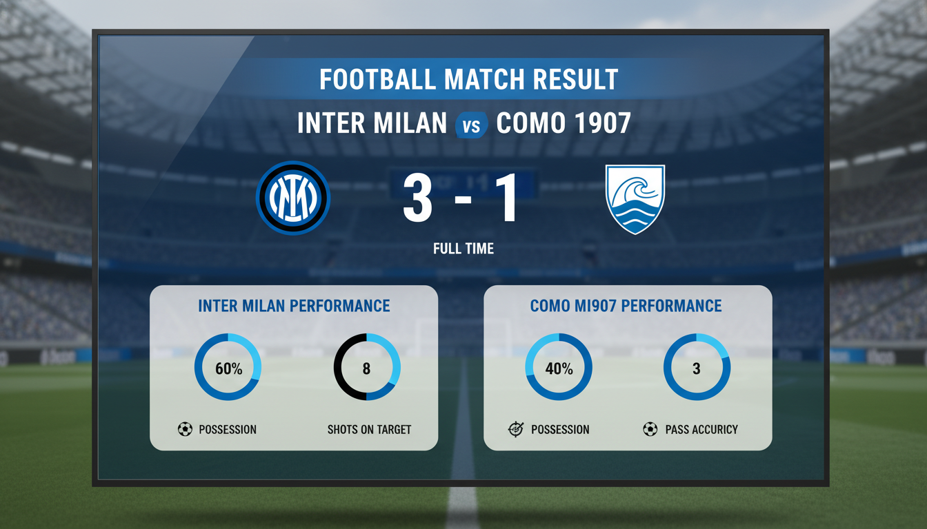 Kết quả trận đấu Kết quả Inter Milan vs Como