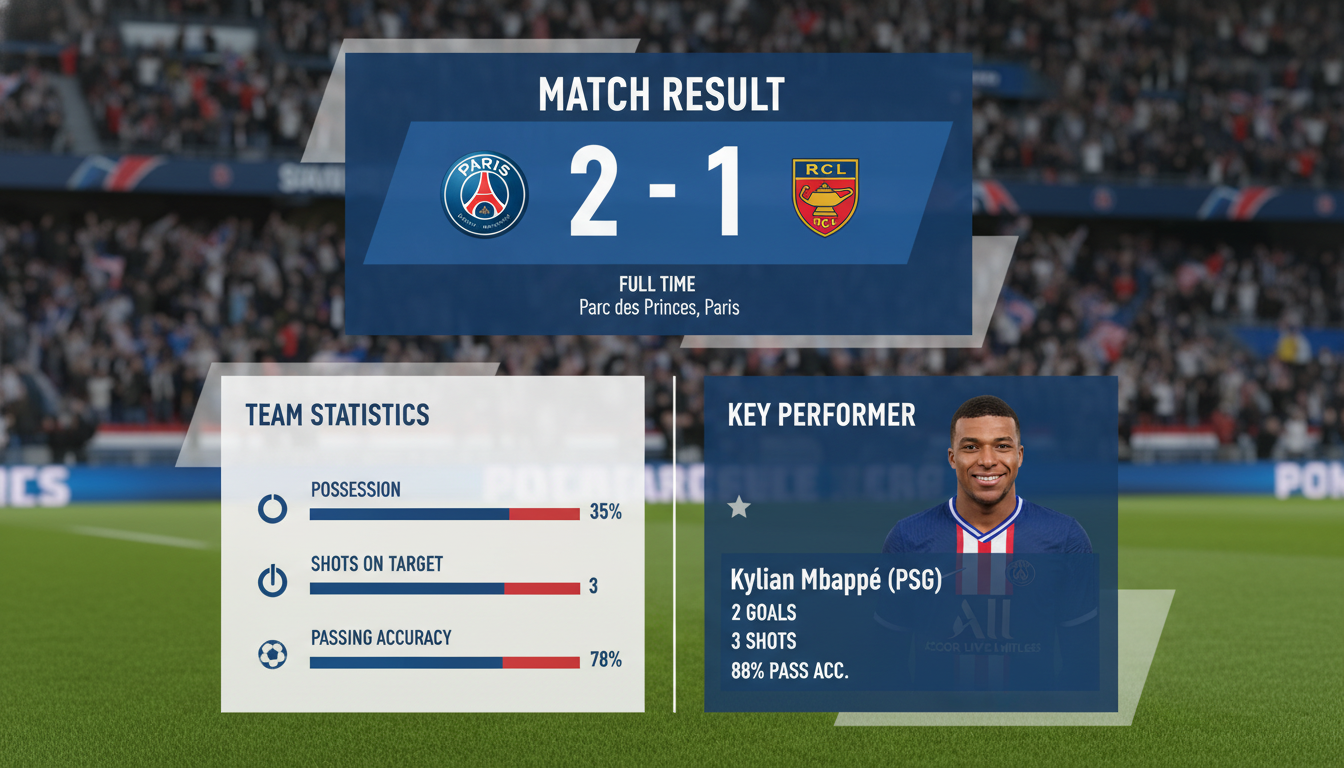 Kết quả trận đấu Kết quả PSG vs Lens