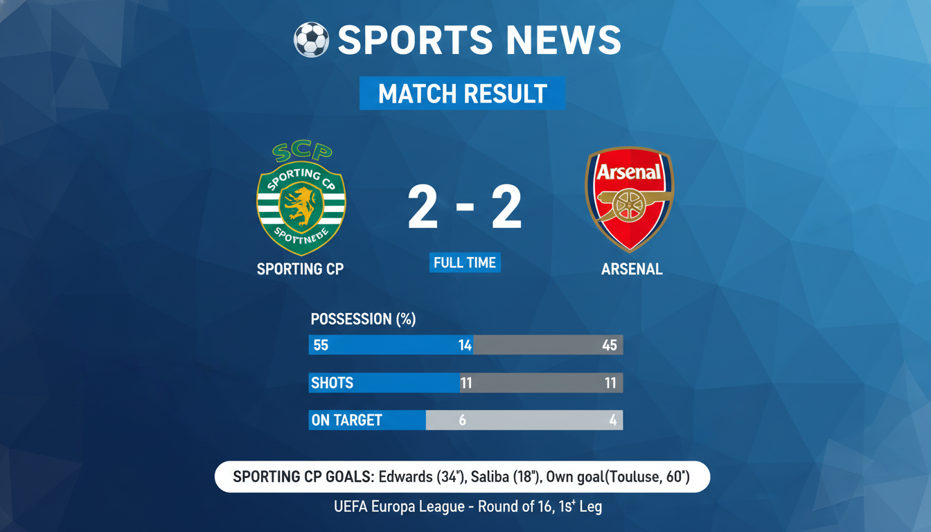 Kết quả trận đấu Kết quả Sporting CP vs Arsenal
